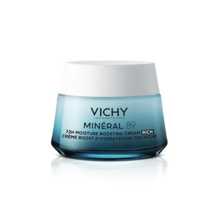 Vichy Mineral 89 Rich krem do twarzy nawilżająco-odbudowujący 72h, 50 ml