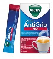 Vicks AntiGrip Max 10 saszetek z proszkiem do sporządzenia roztworu