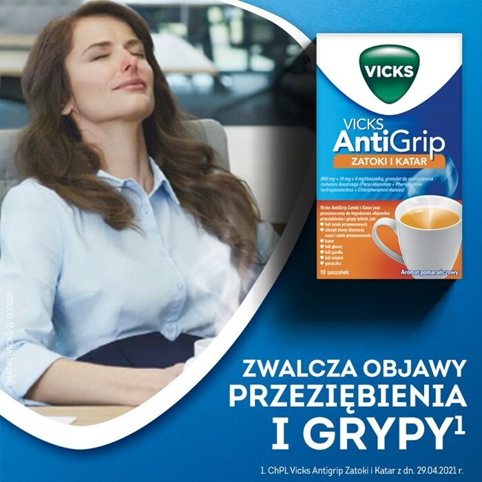 Vicks AntiGrip Zatoki i Katar  10 sasz.