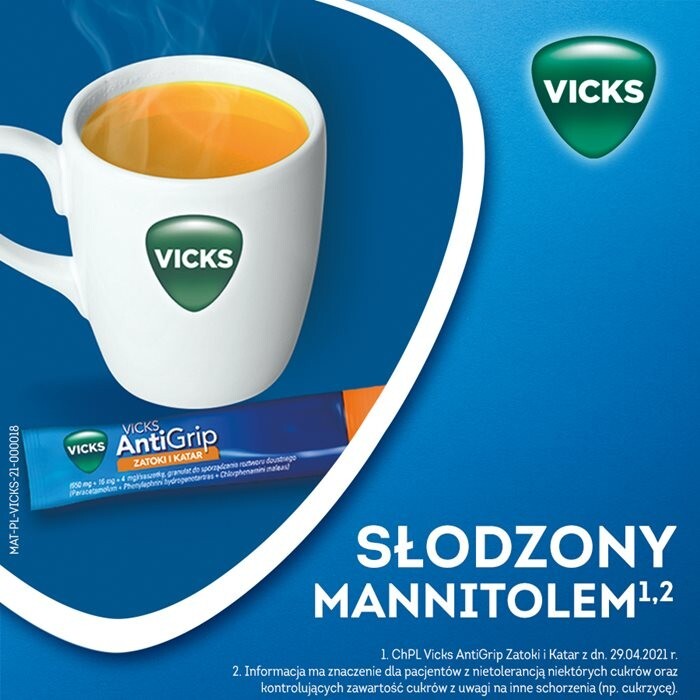 Vicks AntiGrip Zatoki i Katar  10 sasz.