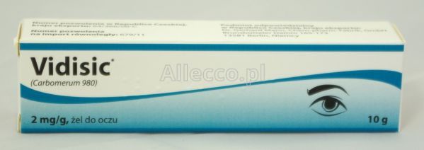 Vidisic żel do oczu 10 g IMPORT RÓWNOLEGŁY