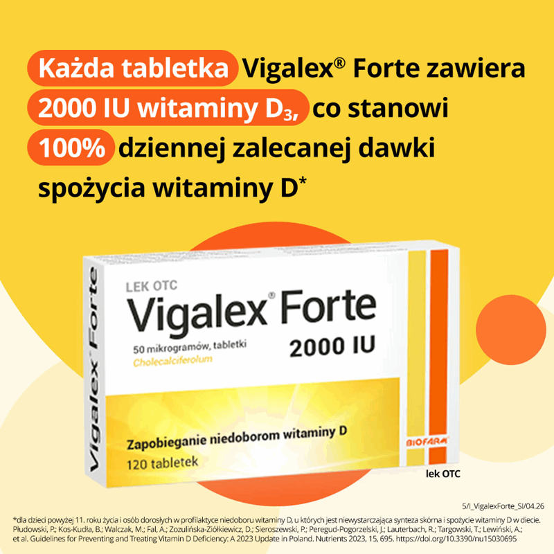 Vigalex Forte 2000 IU tabletki, 120 szt.