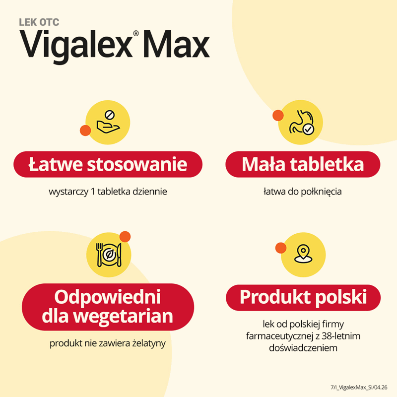 Vigalex Max 4000 IU tabletki, 60 szt.