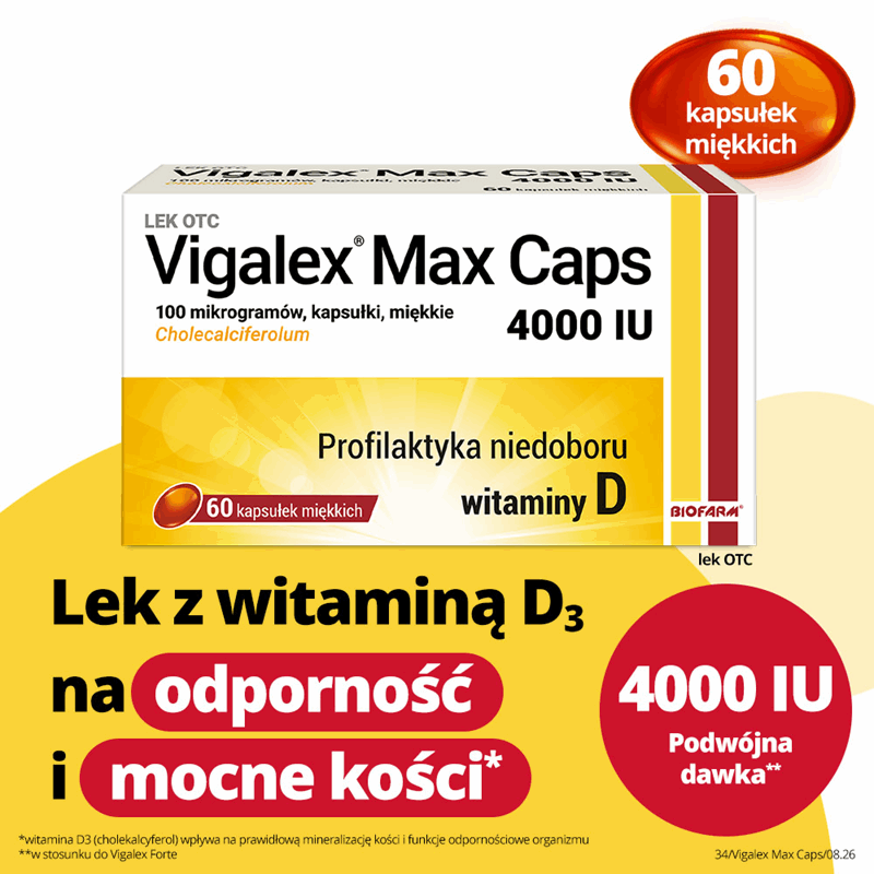 Vigalex Max Caps 4000 IU kapsułki miękkie, 60 szt.