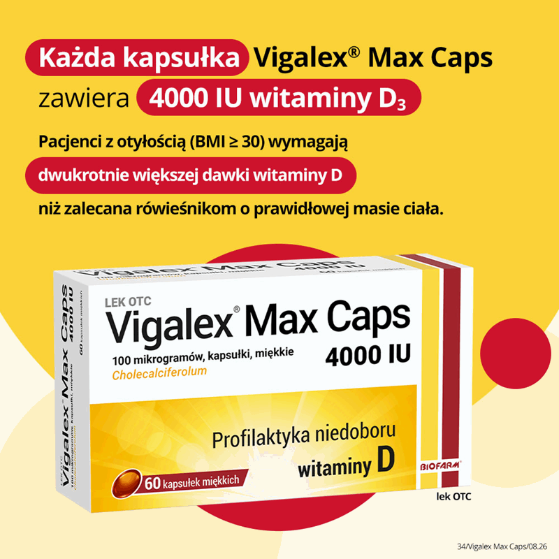 Vigalex Max Caps 4000 IU kapsułki miękkie, 60 szt.