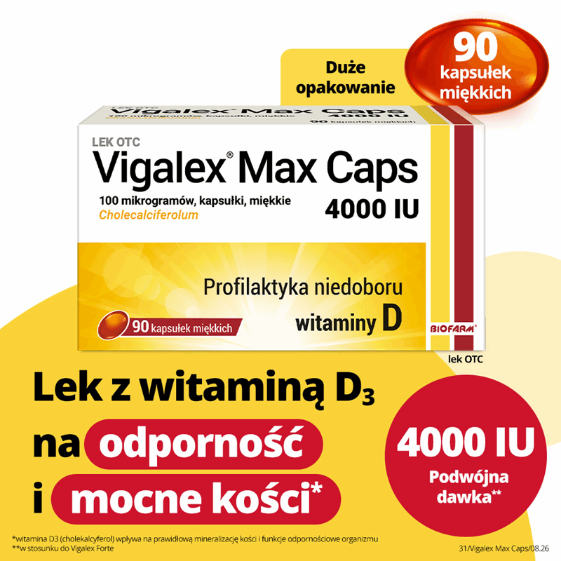 Vigalex Max Caps 4000 IU kapsułki miękkie, 90 szt.