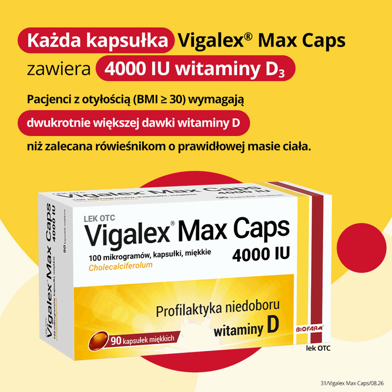 Vigalex Max Caps 4000 IU kapsułki miękkie, 90 szt.