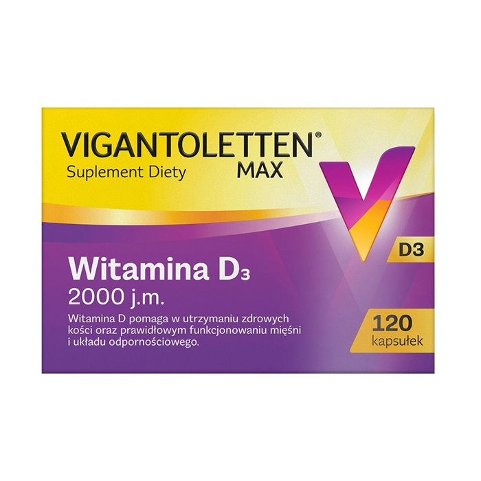 Vigantoletten Max 2000 j.m. 120 kapsułek