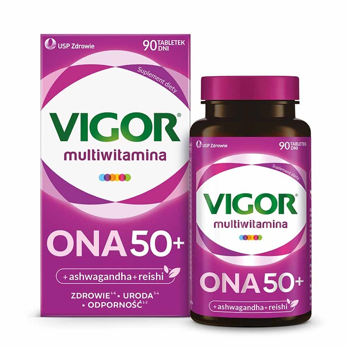 Vigor Multiwitamina ONA 50+ tabletki z witaminami i minerałami, 90 szt.