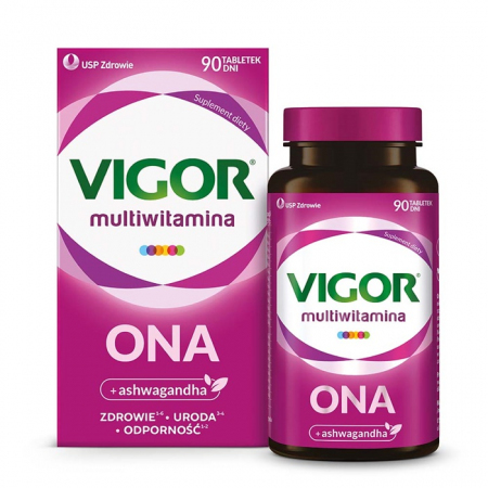 Vigor Multiwitamina ONA tabletki z witaminami i minerałami dla kobiet, 90 szt.