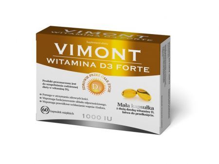 Vimont Witamina D3 Forte 1000jm 60 kapsułek