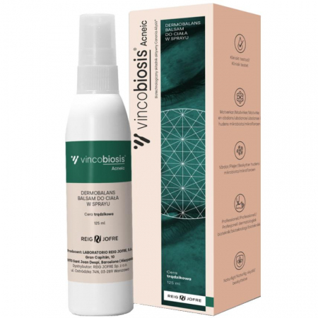 Vincobiosis Acneic Dermobalans balsam do ciała w sprayu, 125 ml