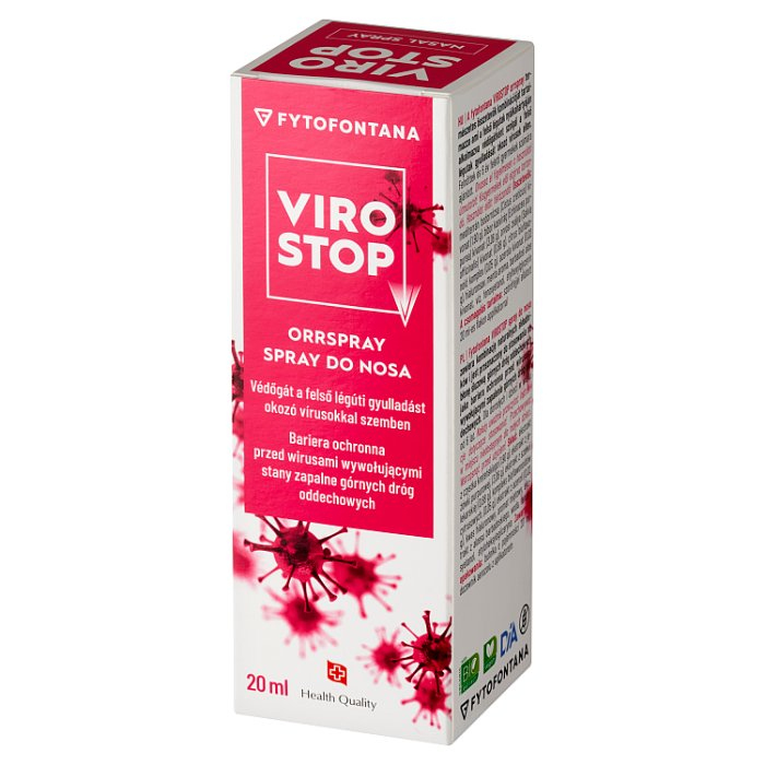 Virostop spray do nosa na infekcje bakteryjne i wirusowe, 20 ml