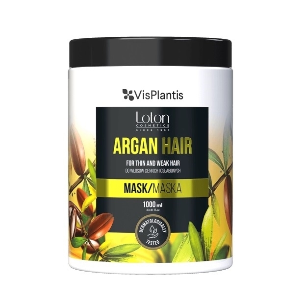 VIS PLANTIS LOTON Maska do włosów cienkich i osłabionych Argan 1000 ml