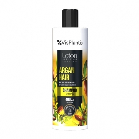 VIS PLANTIS LOTON Szampon do włosów cienkich i słabych Argan 400 ml