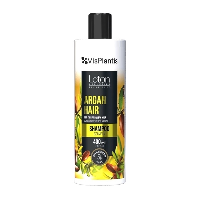 VIS PLANTIS LOTON Szampon do włosów cienkich i słabych Argan 400 ml