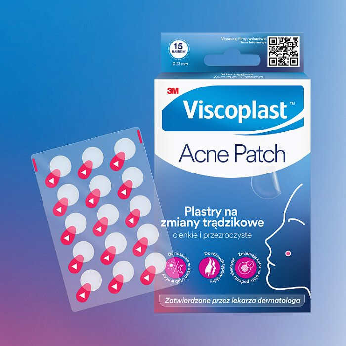 Viscoplast Acne Patch plastry na zmiany trądzikowe, 15 szt.