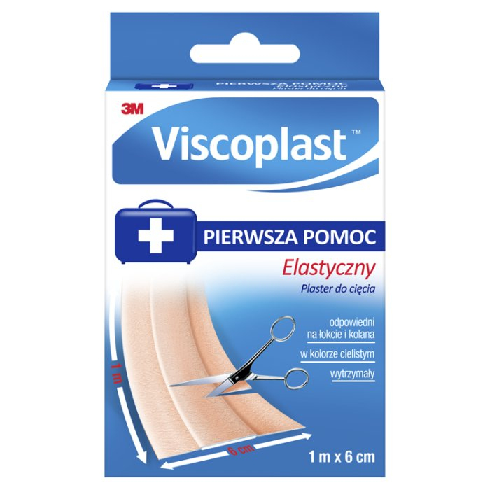 VISCOPLAST ELASTYCZNY Plaster do cięcia 1m x 6cm 1 szt.