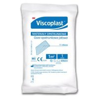 VISCOPLAST Gaza opatrunkowa bawełniana jałowa 17- nitek 1 m kw. 1 szt.