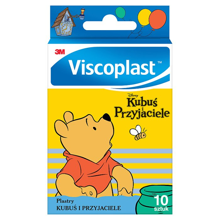 VISCOPLAST Kubuś Puchatek Plastry dla dzieci 10 szt.