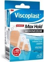 VISCOPLAST MAX HOLD Zestaw wodoszczelnych plastrów 12 szt