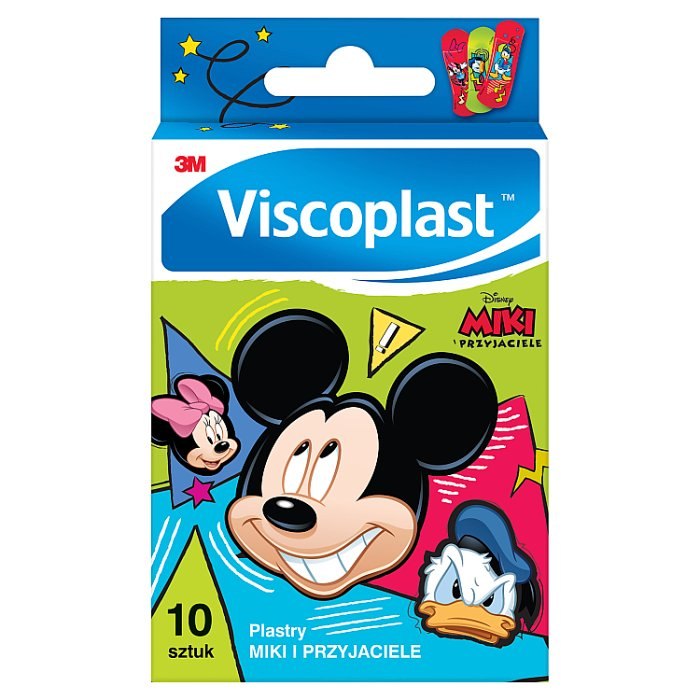 Viscoplast Miki i Przyjaciele Plastry dla dzieci 10 szt.