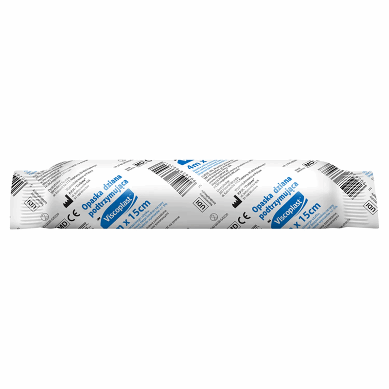 Viscoplast Opaska dziana podtrzymująca 15 cm x 4 m, 1 szt.