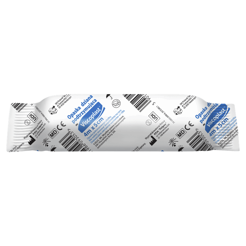 Viscoplast Opaska dziana podtrzymująca 4 m x 5 cm, 1 szt.