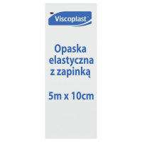 Viscoplast Opaska elastyczna z zapinką 5 m x 10 cm, 1 szt.