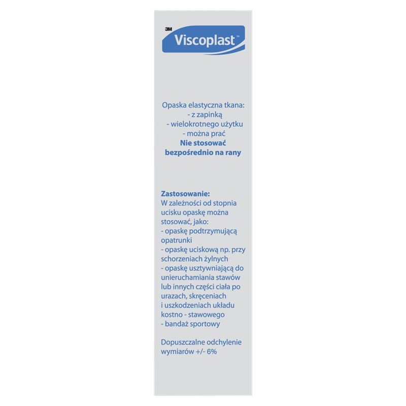 Viscoplast Opaska elastyczna z zapinką 5 m x 15 cm, 1 szt.