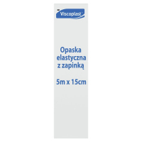 Viscoplast Opaska elastyczna z zapinką 5 m x 15 cm, 1 szt.