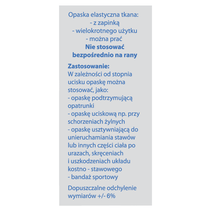 Viscoplast Opaska elastyczna z zapinką 5 m x 8 cm, 1 szt.