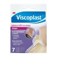 Viscoplast plastry Mix na stopę zestaw na odciski i otarcia, 7 szt.