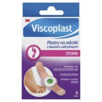 VISCOPLAST Plastry na odciski z kwasem salicylowym 6 szt.