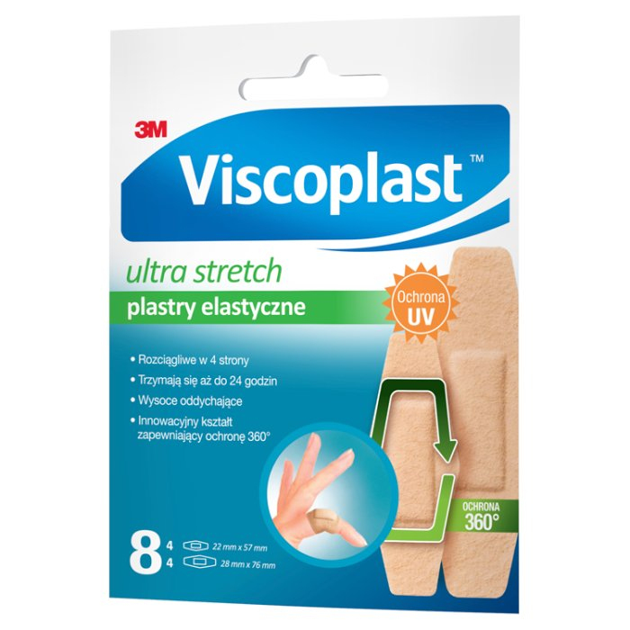 Viscoplast Plastry Ultra Stretch 2 rozmiary 8 szt.