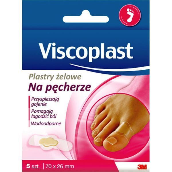 Viscoplast Plastry żelowe na pęcherze małe 5 szt.