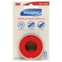 Viscoplast Poloflex przylepiec elastyczny 12,5 mm x 4,2 m cielisty, 1 szt.