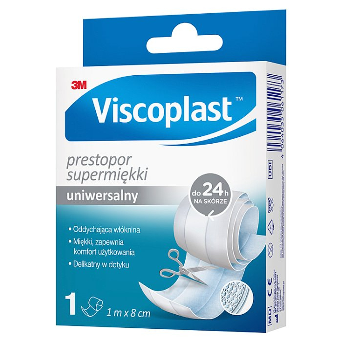 Viscoplast Prestopor Supermiękki plaster do cięcia 1 m x 8 cm, 1 szt.