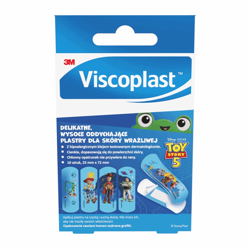 Viscoplast Toy Story 5 plastry dla dzieci, 10 szt.