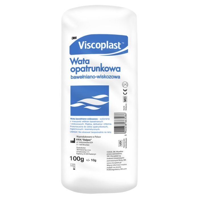 VISCOPLAST Wata opatrunkowa (bawełniano-wiskozowa) 100 g