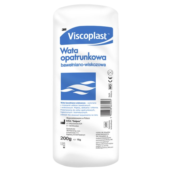 VISCOPLAST Wata opatrunkowa (bawełniano-wiskozowa) 200 g