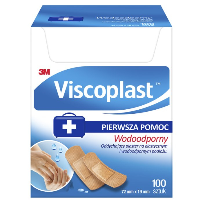 VISCOPLAST WODOODPORNY Plastry 72mm x 19mm 100 szt.