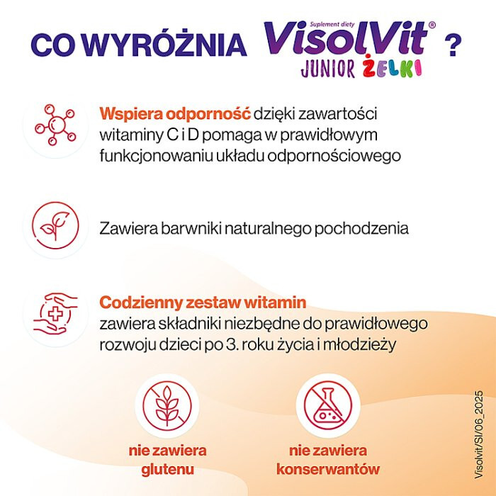 VisolVit Junior żelki 50 owocowych żelków