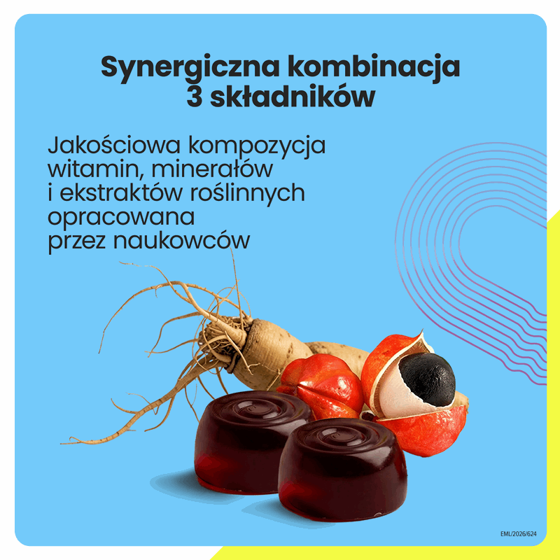 Vit Vibes Energy Booster żelki o smaku truskawkowym, 60 szt.