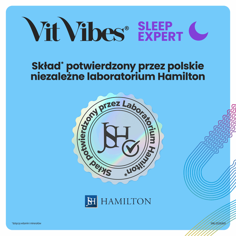 Vit Vibes Sleep Expert żelki o smaku jagodowym z nutą lawendy, 60 szt.