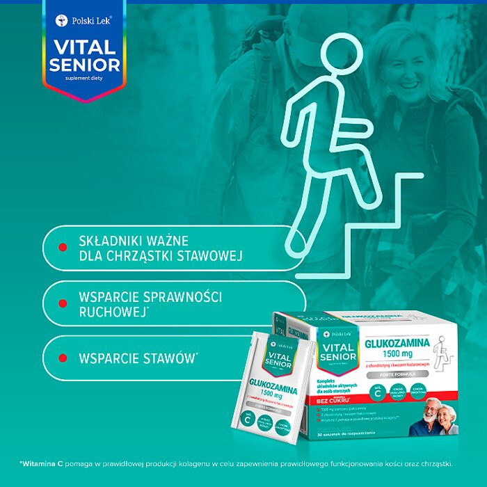Vital Senior Glukozamina 1500 mg saszetki, 30 szt.