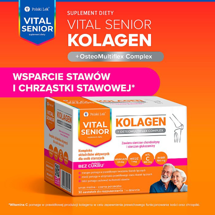 Vital Senior Kolagen + Osteomultiplex Complex saszetki, 30 szt.