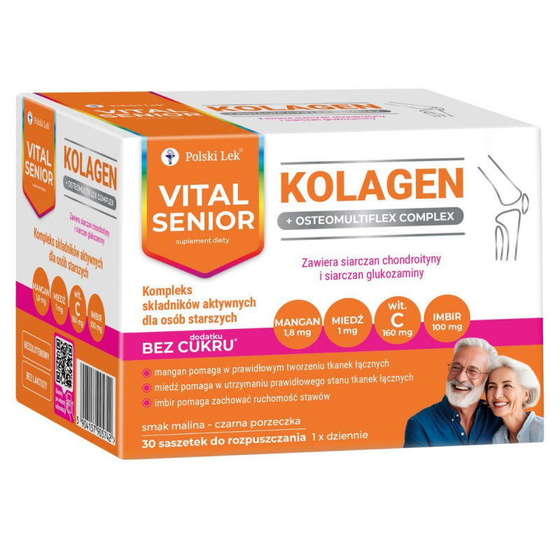 Vital Senior Kolagen + Osteomultiplex Complex saszetki, 30 szt.