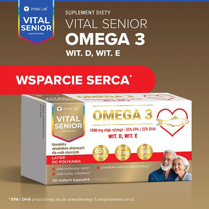 Vital Senior Omega 3 kapsułki, 60 szt.