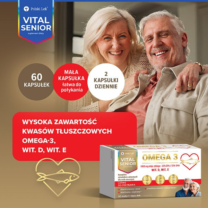 Vital Senior Omega 3 kapsułki, 60 szt.